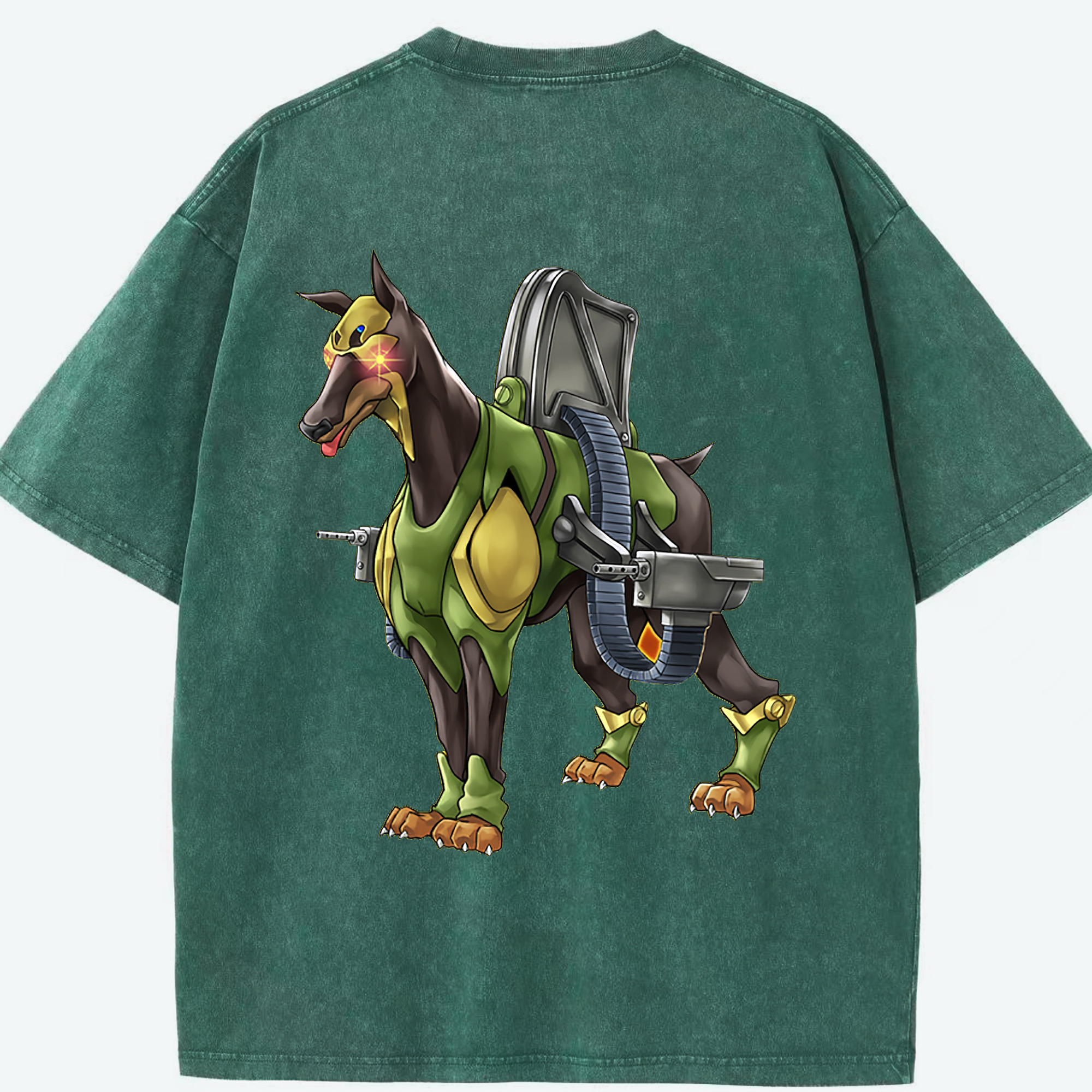（画像用） 遊☆戯☆王 Yu-Gi-Oh! 綿100% ヴィンテージ風 半袖Tシャツ（背面プリント）